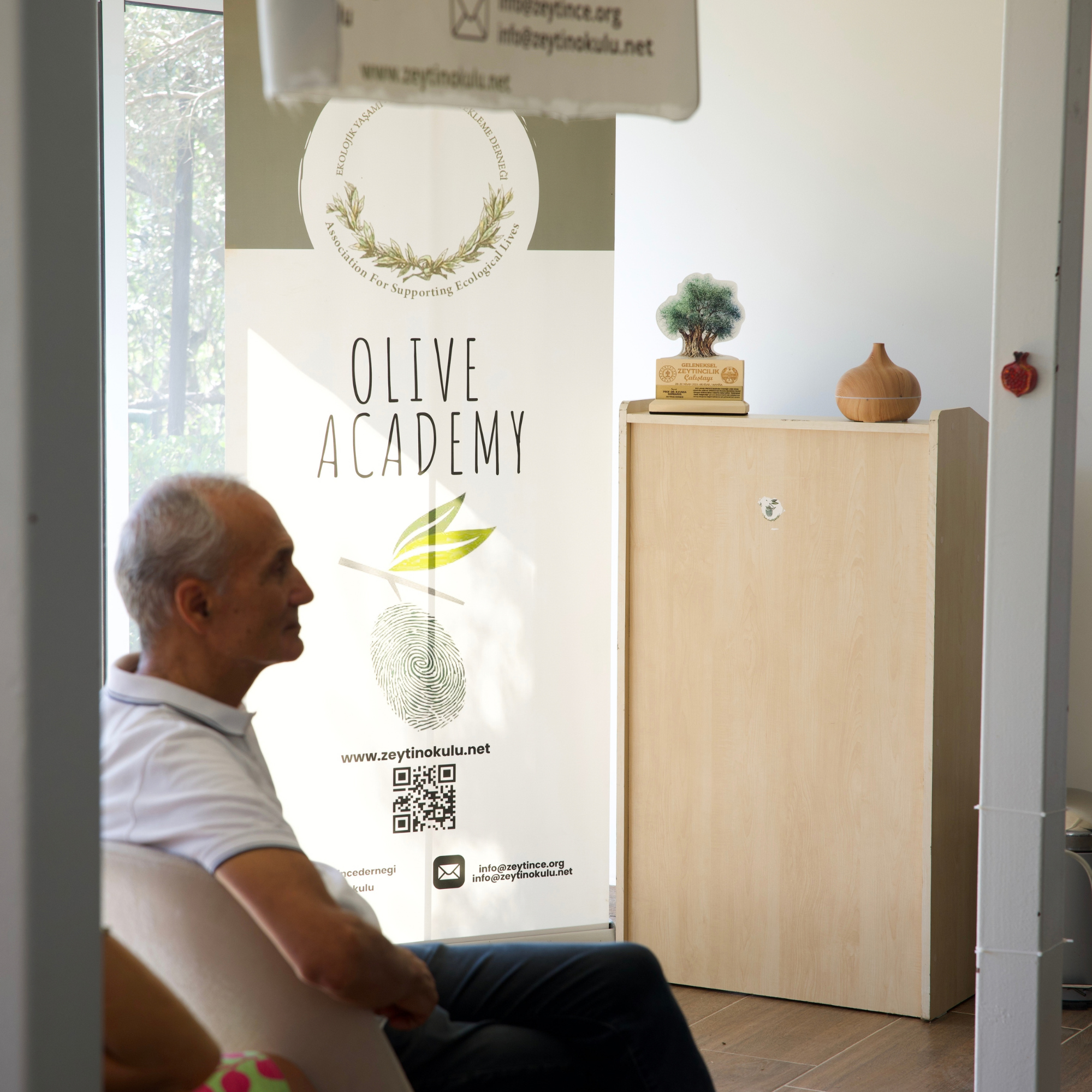 Zeytin Okulu'ndaki pano